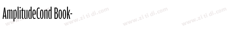 AmplitudeCond Book字体转换